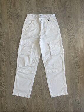 Garage NWT White Cargo Utility Pants